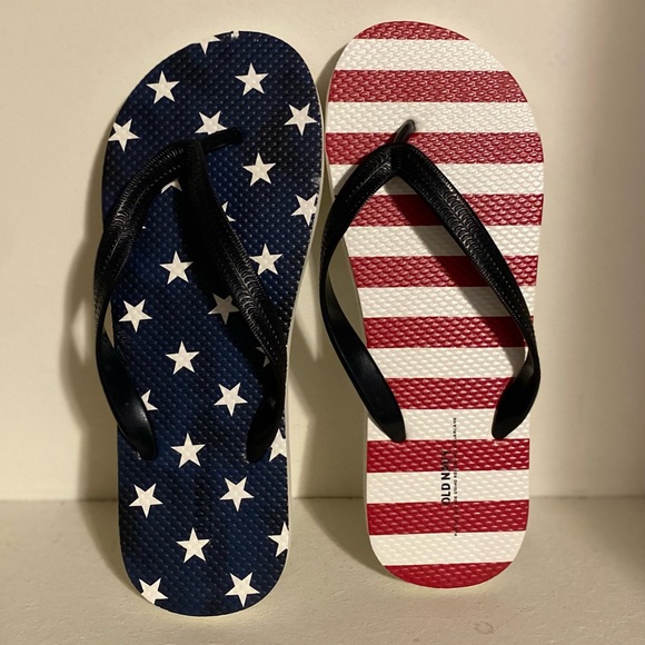 American Flag Flip Flops - Picture 1 of 2